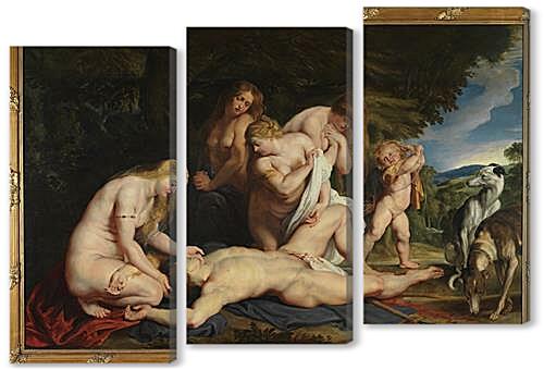 Модульная картина - The Death of Adonis (with Venus, Cupid, and the Three Graces)	
