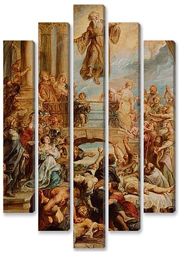Модульная картина - The Miracles of Saint Francis of Paola	
