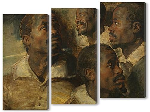 Модульная картина - Four Studies of a Head of a Moor	
