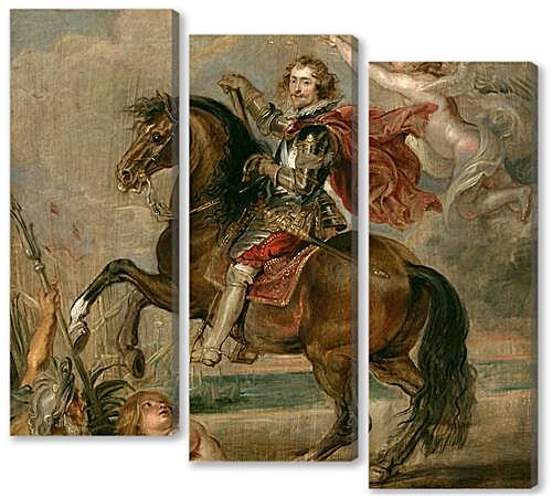 Модульная картина - Equestrian Portrait of the Duke of Buckingham	
