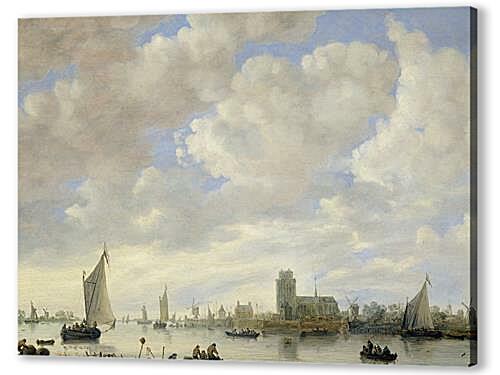 Картина маслом - View of the Merwede off Dordrecht
