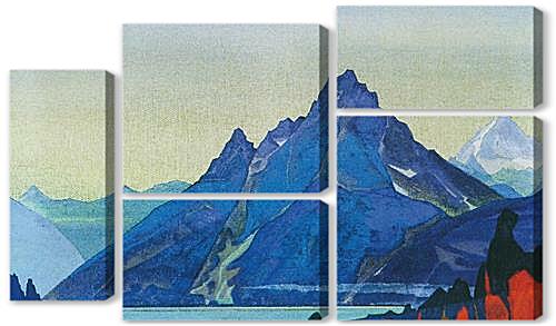 Модульная картина - Озеро Нагов. 1932, Николай Рерих