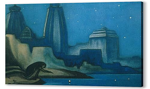 Огни на Ганге. 1947, Николай Рерих