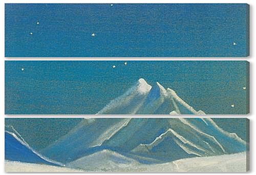 Модульная картина - Ночь. Эверест. 1938, Николай Рерих
