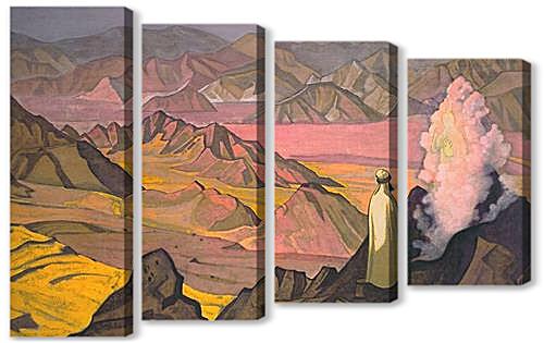 Модульная картина - Магомет на горе Хира, Николай Рерих