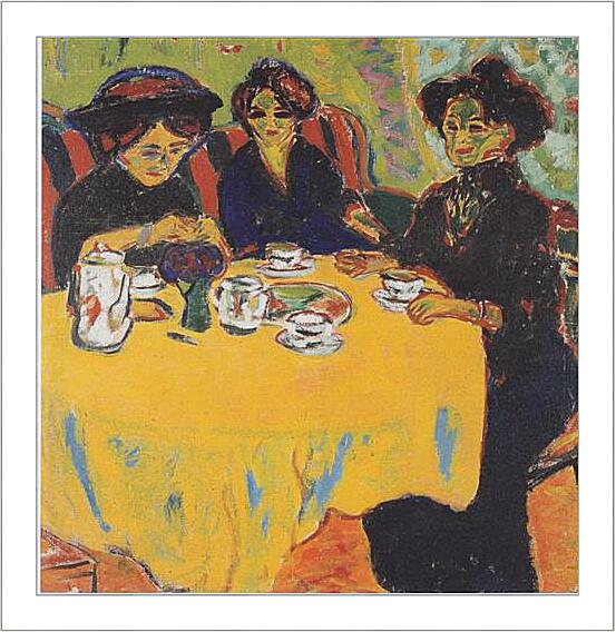 Картина - coffee-drinking-women	
