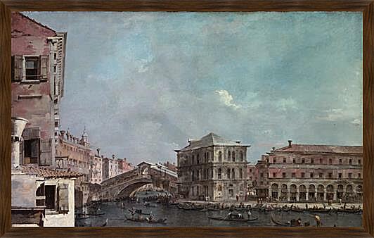 Картина - le grand Canal Pont de Riato
