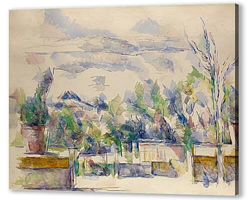 Картина маслом - The Terrace at the Garden at Les Lauve	
