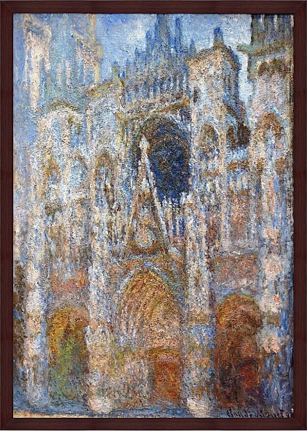 Картина - rouen cathedral magic in blue