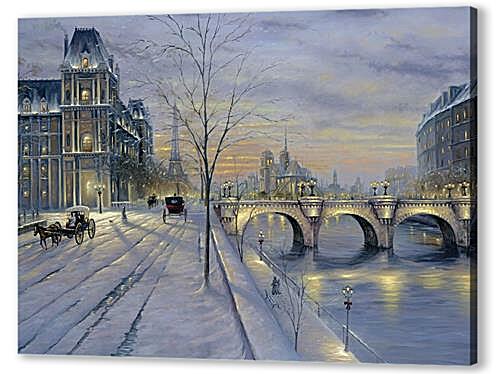 Постер (плакат) - Winter In Paris
