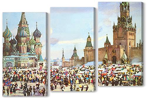 Модульная картина - Вербный базар на Красной площади
