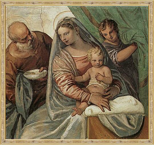 Картина - Мадонна кормящая Младенца похлебкой.Вилла Мазер
