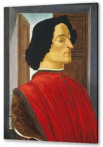 Картина маслом - Portrait of the Giuliano de Medici	
