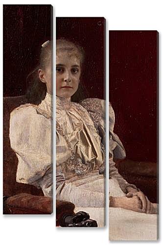 Модульная картина - Sitzendes junges Madchen	
