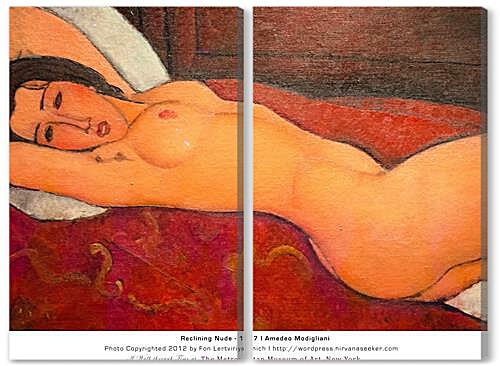 Модульная картина - Reclining Nude	
