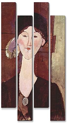 Модульная картина - Retrato de Beatrice Hastings ante una puerta	
