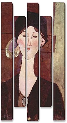 Модульная картина - Retrato de Beatrice Hastings ante una puerta	
