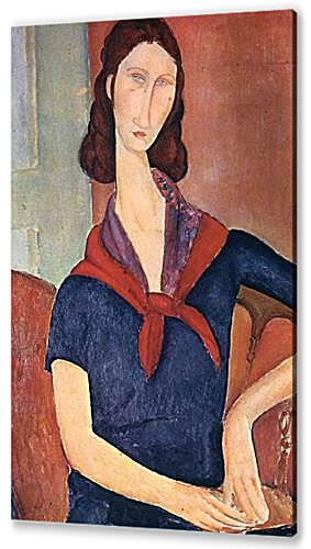 Постер (плакат) - Jeanne Hebuterne (with a scarf)	
