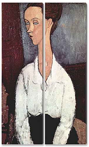 Модульная картина - Portrait of Lunia Czechowska in white blouse	
