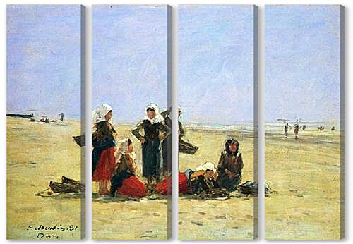 Модульная картина - Women on the Beach at Berck
