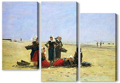 Модульная картина - Women on the Beach at Berck
