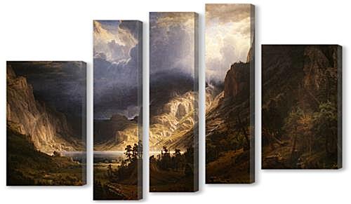Модульная картина - A Storm in the Rocky Mountains Mr. Rosalie
