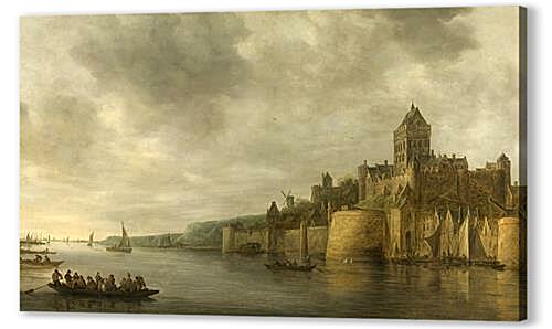 Картина маслом - View on the waal janvangoyen
