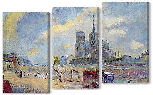 Модульная картина - Notre-Dame de Paris and the Bridge of the Archeveche
