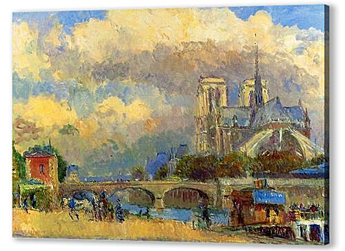 Картина маслом - Notre Dame de Paris
