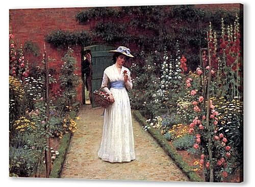 Картина маслом - Edmund Blair Lady in a Garden
