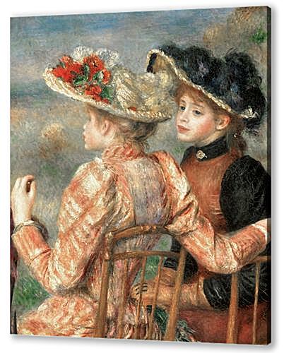 Two Women In A Garden
