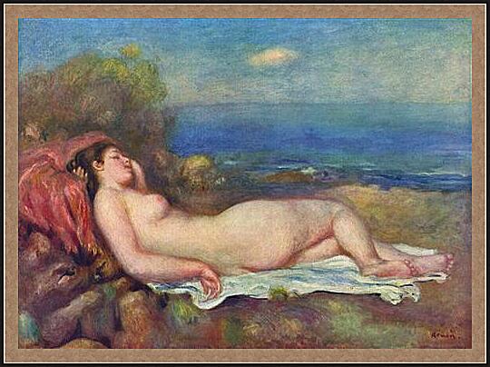 Картина - Sleeping Nude near the Sea
