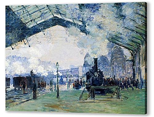 Картина маслом - Saint-Lazare Station, the Normandy Train