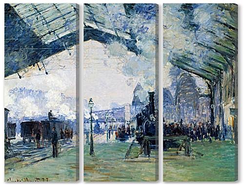 Модульная картина - Saint-Lazare Station, the Normandy Train