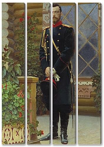 Модульная картина - Портрет императора Николая II	
