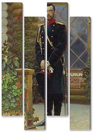Модульная картина - Портрет императора Николая II	

