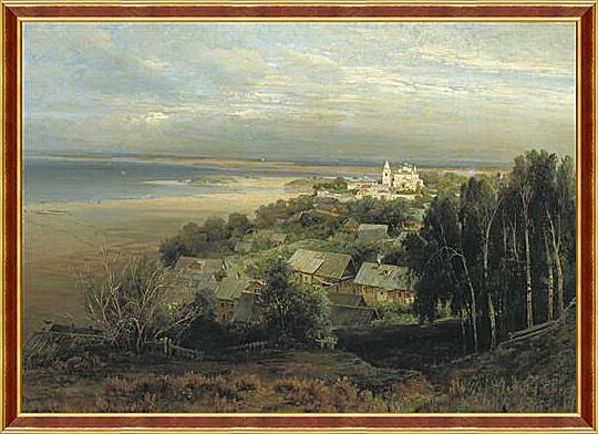 Картина - Печерский монастырь под Нижним Новгородом