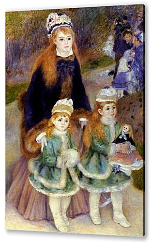 Картина маслом - Madame Georges Charpentier and Her Children at park
