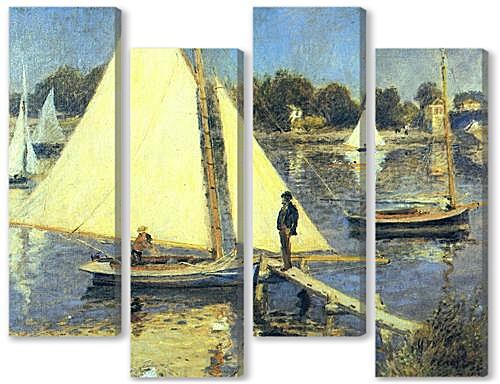 Модульная картина - Sailboats at Argenteuil
