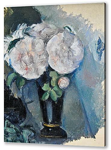 Картина маслом - Flowers in a Blue Vase	
