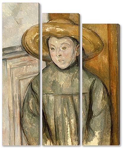 Модульная картина - Boy With a Straw Hat	
