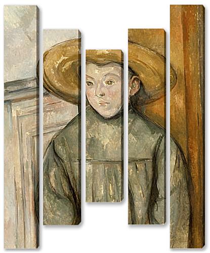 Модульная картина - Boy With a Straw Hat	
