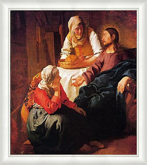 Картина - Христос в доме Марии и Марфы (1665).
