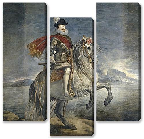 Модульная картина - Felipe III on Horseback	
