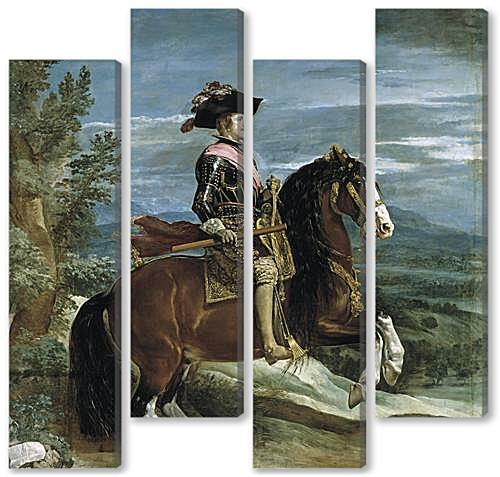 Модульная картина - Felipe IV on Horseback	
