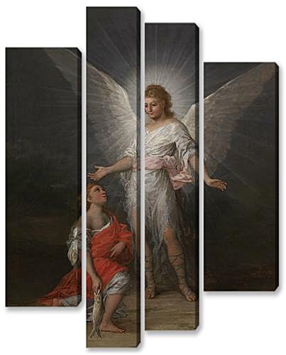 Модульная картина - Tobias and the Angel
