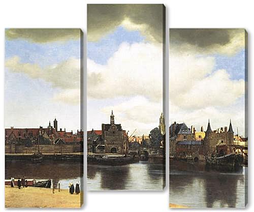 Модульная картина - View of Delft
