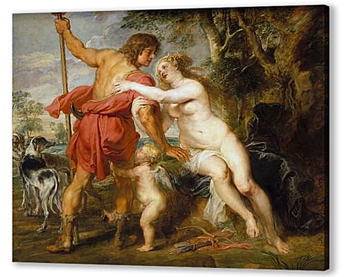 Картина маслом - Венера и Адонис
