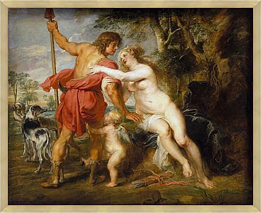 Картина - Венера и Адонис
