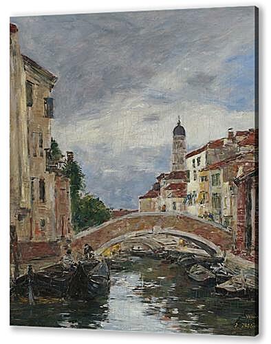 Картина маслом - Small Channel in Venice, 1895
